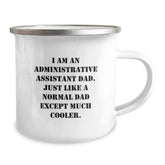 Administrative Assistant Dad Funny Camping Mug Gifts for Dad from Family this Christmas Unique - Image 2